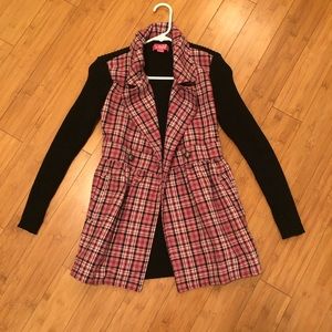 Little girls pink and black jacket